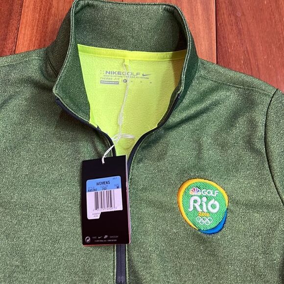 NWT Nike Rio Golf 2016 Olympic Thermr-fit Fleece Lined Half Zip Pullove size M - Picture 3 of 10
